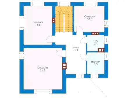 Проект дома 2 - 6 - 155 кв. 73-76 Проект дома 2 - 6 - 155 кв. 73-76