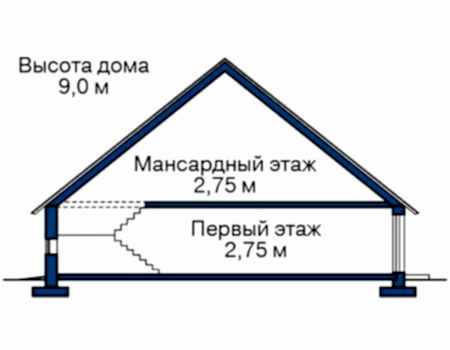Проект дома М - 128 кв 45-91 Проект дома М - 128 кв 45-91