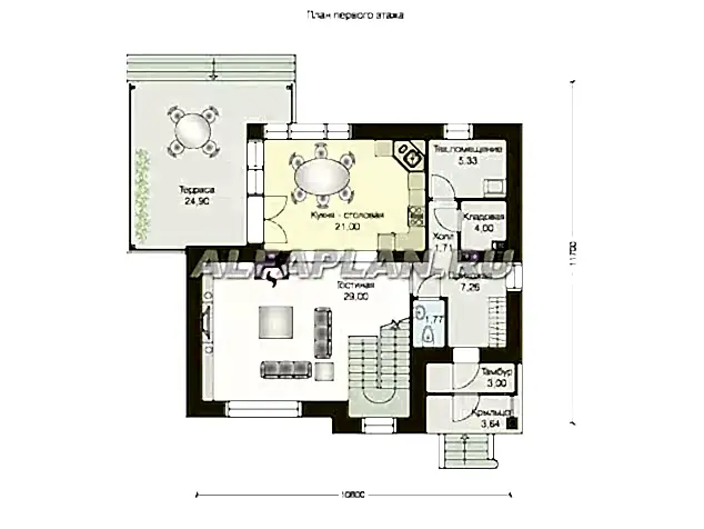 План первого этажа 95А План первого этажа 95А