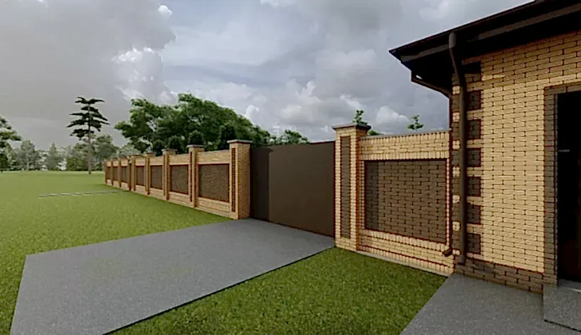 Забор в п. им. Комиссарова