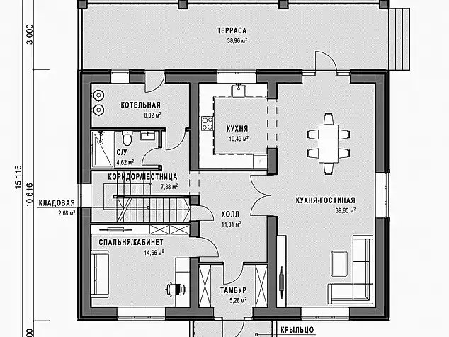 Проект дома 2 - 1 - 249 Проект дома 2 - 1 - 249