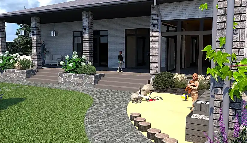 Коттедж. Благоустройство территории 2024 год