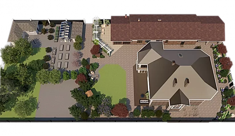 Коттедж. Благоустройство территории 2024 год