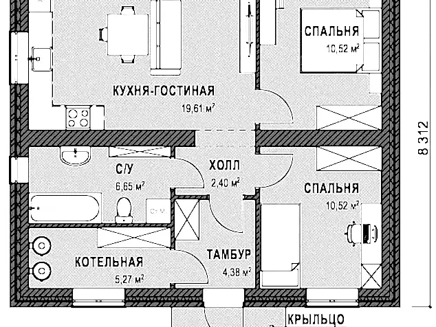 Проект дома - ТП - 63