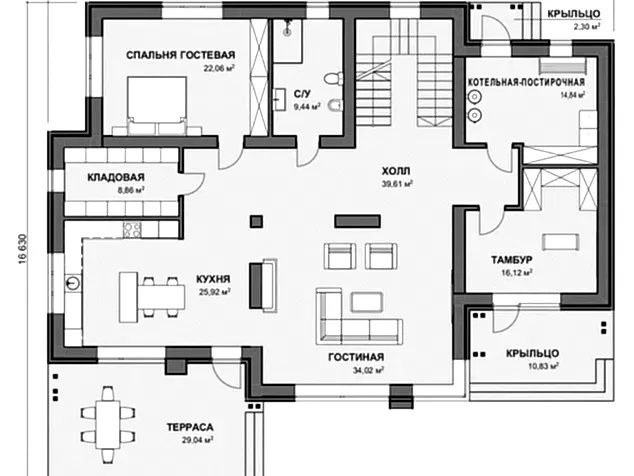 Проект дома 2 - ТП - 376 Проект дома 2 - ТП - 376