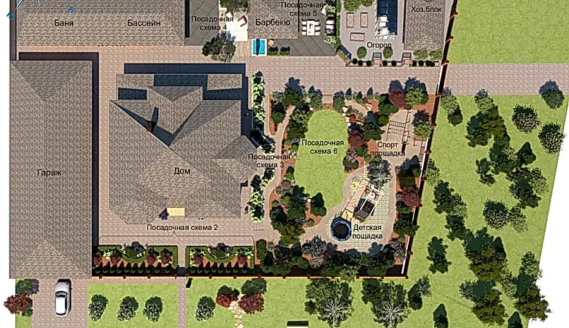 Коттедж в КП " Чукреевка " Благоустройство территории 2023 год.