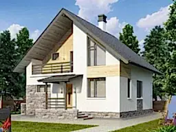 Проект дома М - 128 кв 45-91 Проект дома М - 128 кв 45-91