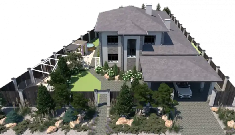 Коттедж. Благоустройство территории 2024 год