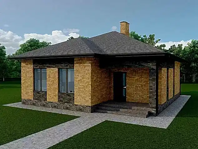 Проект дома - ТП - 80 Проект дома - ТП - 80