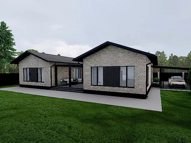 Проект дома  1 - 8 - 224 кв.