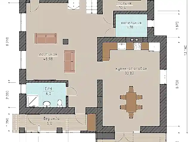 Проект дома 2 - 11 - 238 кв.