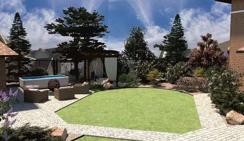 Коттедж в КП " Белояр " Благоустройство территории 2023 год.